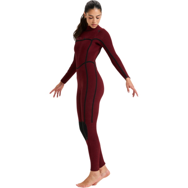 2025 Roxy Mujer Rise Natural 4/3mm Chest Zip Neopreno 26BW213507 - Salt Crystal
